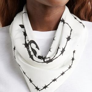 Stylish Black and White Scarf
